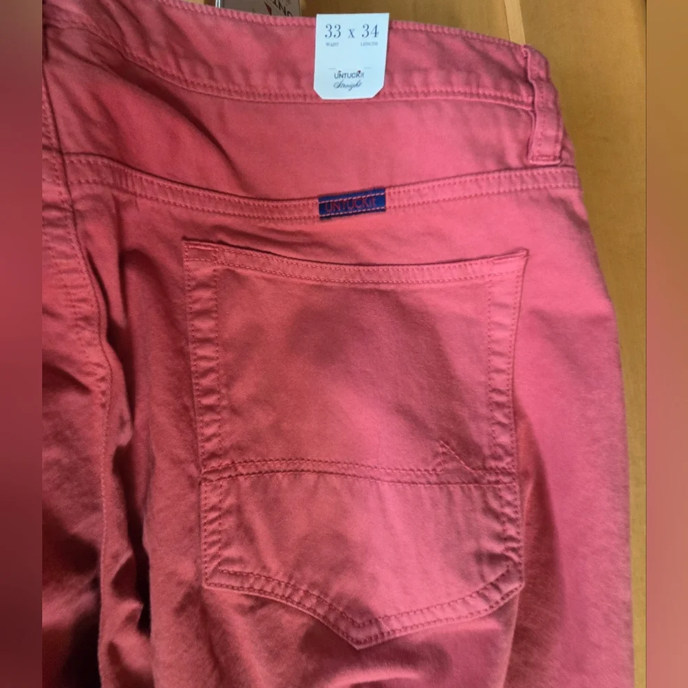 NEW Untuckit Men's El Circo Straight Leg Pants 33x34 - Picture 5 of 10